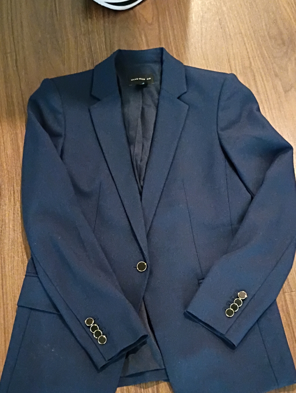 Club Monaco Navy Single-Button Tailored Blazer